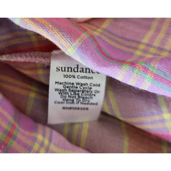 Sundance Newcastle Plaid Button Front Top Size Small NWT - Picture 7 of 7